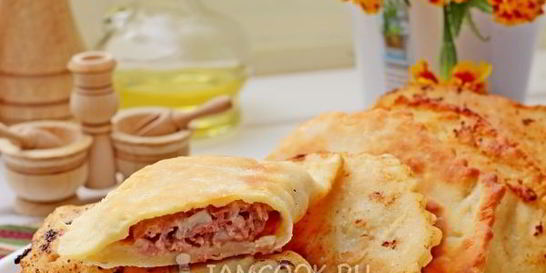 Домашние чебуреки на кефире