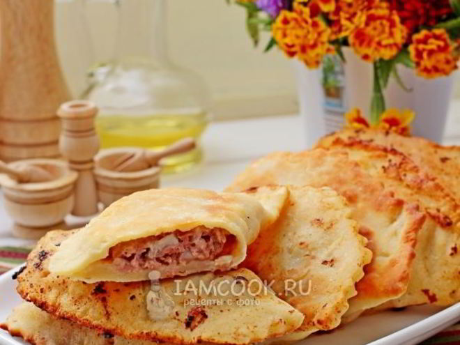 Рецепт домашних чебуреков на кефире