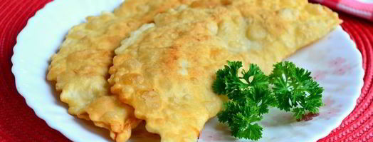 хрустящие чебуреки со смешанным фаршем. Шаг 12