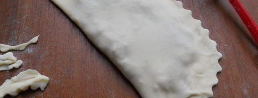 хрустящие чебуреки со смешанным фаршем. Шаг 11
