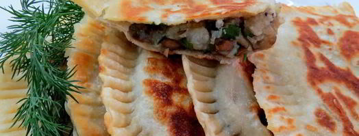 постные чебуреки с картофелем и грибами. Шаг 11