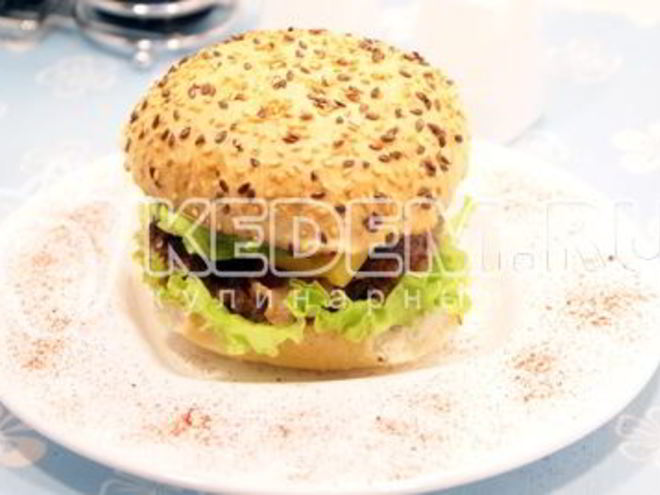 Рецепт чизбургера с беконом