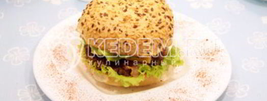 чизбургер с беконом. Шаг 10