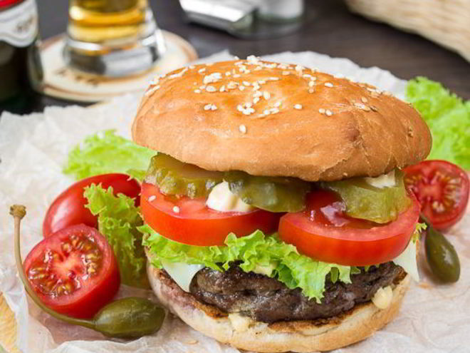 Рецепт чизбургера с котлетой из говядины