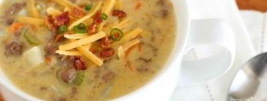 чизбургер-суп с фаршем. Шаг 7