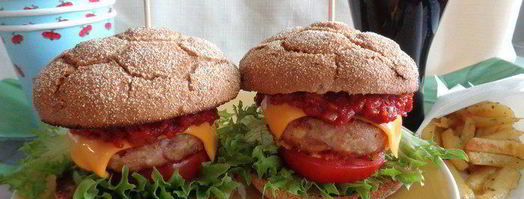 домашний чизбургер с соусом барбекю. Шаг 28