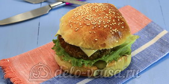 Домашний чизбургер
