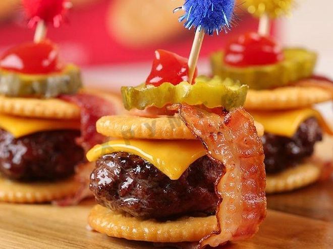 Рецепт канапе чизбургер