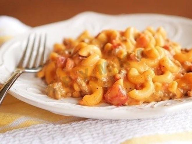 Рецепт макарон чизбургер