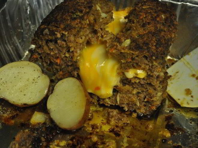 Рецепт мясного хлеба-чизбургера