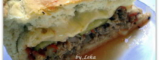 мясной пирог чизбургер. Шаг 13