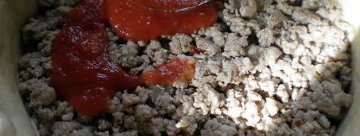 мясной пирог чизбургер. Шаг 7