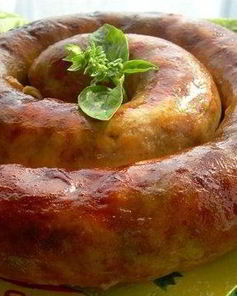 Домашняя колбаса из свиной головы