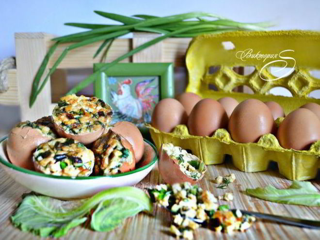 Рецепт фаршированных куриных яиц