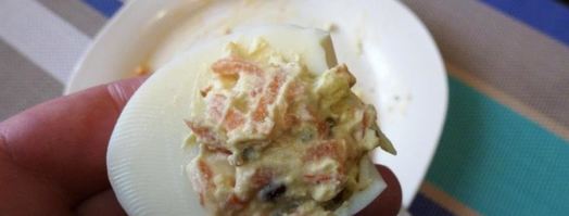 фаршированные яйца мышки. Шаг 3