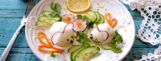 фаршированные яйца мышки. Шаг 4