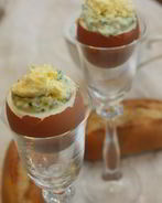 Фаршированные яйца в скорлупе