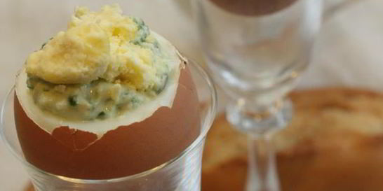 Фаршированные яйца в скорлупе