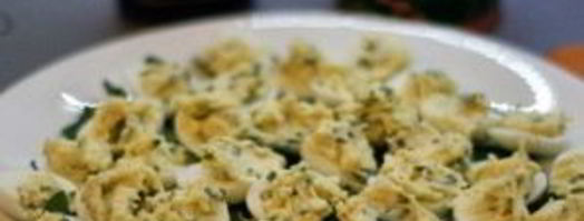 перепелиные яйца, фаршированные икрой. Шаг 6