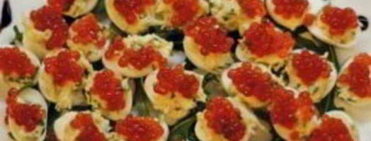 перепелиные яйца, фаршированные икрой. Шаг 7