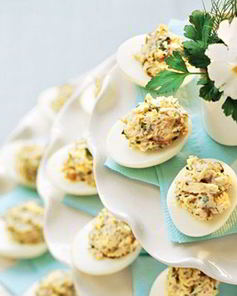 Яйца, фаршированные грибами