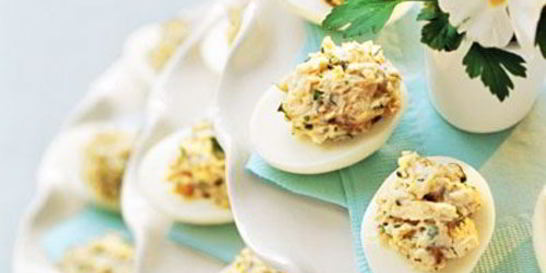 Яйца, фаршированные грибами