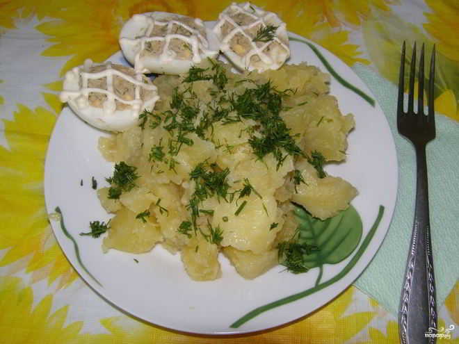 Рецепт яиц, фаршированных паштетом