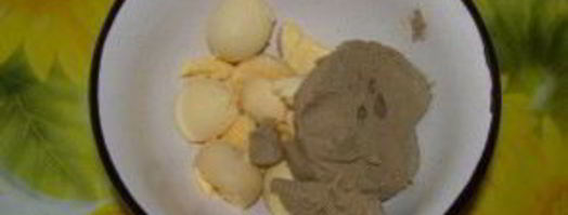 яйца, фаршированные паштетом. Шаг 4