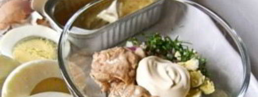 яйца, фаршированные печенью трески. Шаг 3