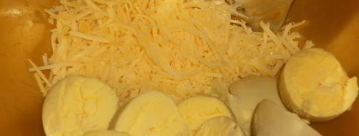 яйца фаршированные с грибами. Шаг 5