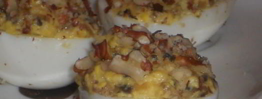 яйца фаршированные с грибами. Шаг 8