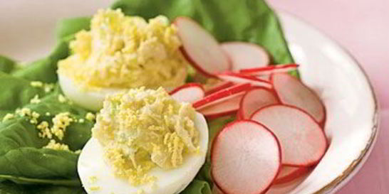 Яйца фаршированные с сыром