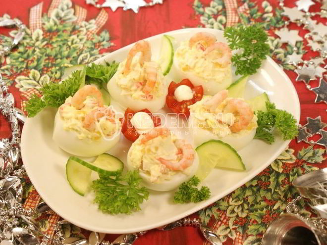 Рецепт закуски фаршированные яйца