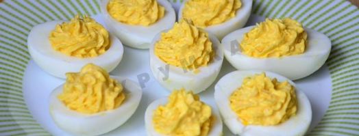 закуска яйца фаршированные зеленью с твердым сыром. Шаг 7