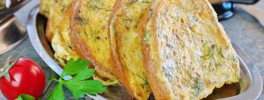 гренки из белого хлеба с яйцом. Шаг 12