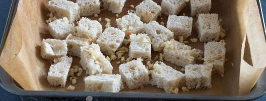 гренки из белого хлеба в духовке. Шаг 8