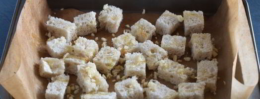 гренки из белого хлеба в духовке. Шаг 9