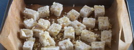 гренки из белого хлеба в духовке. Шаг 12