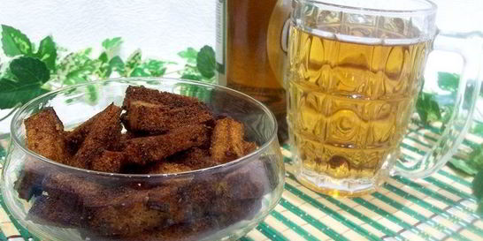 Гренки с чесноком к пиву