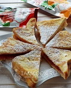 Гренки с джемом