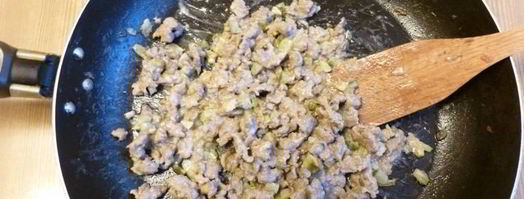 гренки с фаршем по-татарски. Шаг 5