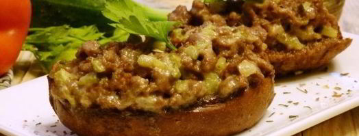 гренки с фаршем по-татарски. Шаг 9