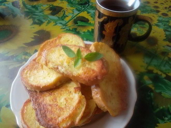 Рецепт гренков с картофелем и брынзой