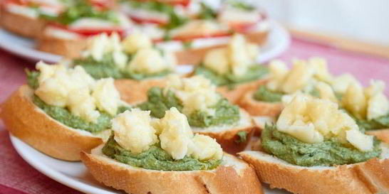 Гренки с крапивой