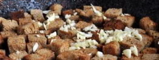 гренки с куриным бульоном. Шаг 7