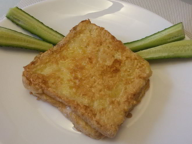 Рецепт гренков с моцареллой