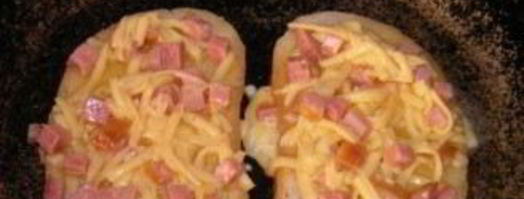 гренки с сыром, яйцом и колбасой. Шаг 5