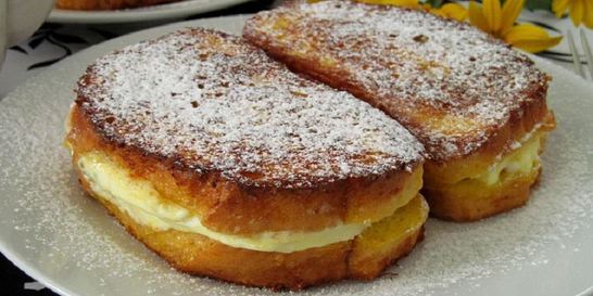 Гренки с творогом