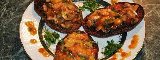 гренки со свининой и овощами. Шаг 12