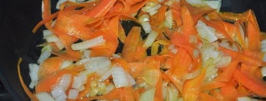 гренки со свининой и овощами. Шаг 5